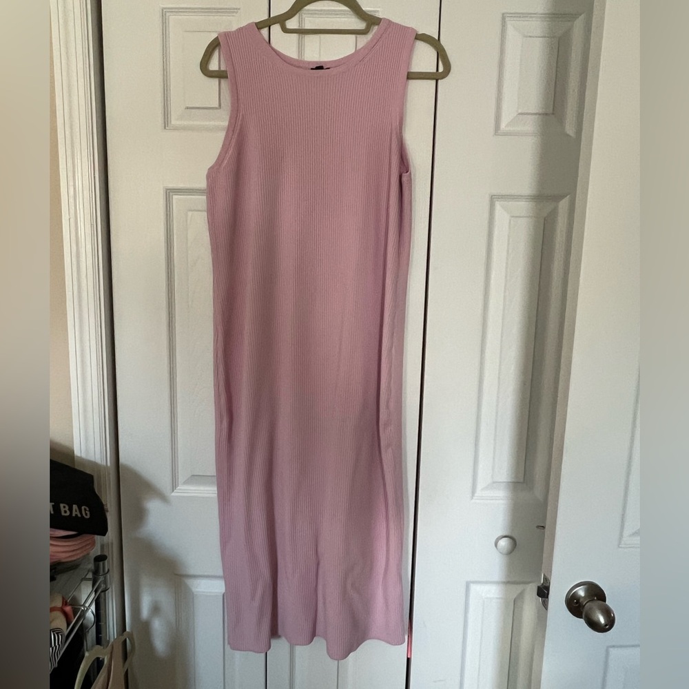 Express Pink Midi Dress
